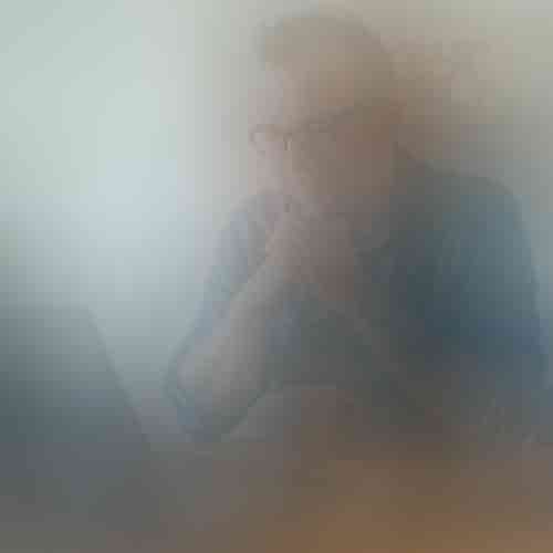Man sitting on laptop