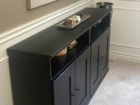 8 seater dining table, chairs, 2 console and a mirror