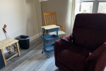 Mobile assist recliner, Small dining table, 2 bookcases, Tv stand