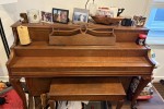Standard consumer upright with bench piano