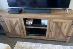 Bedroom dresser, 2 side table, one loveseat, two armchairs, two shelvi...