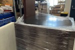 Large office table and hutch