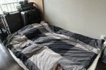 Double Bed Mattress, detached desk (2), Office Chair, Baggages (5)