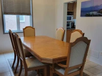Dinning table+chairs, china cabinets