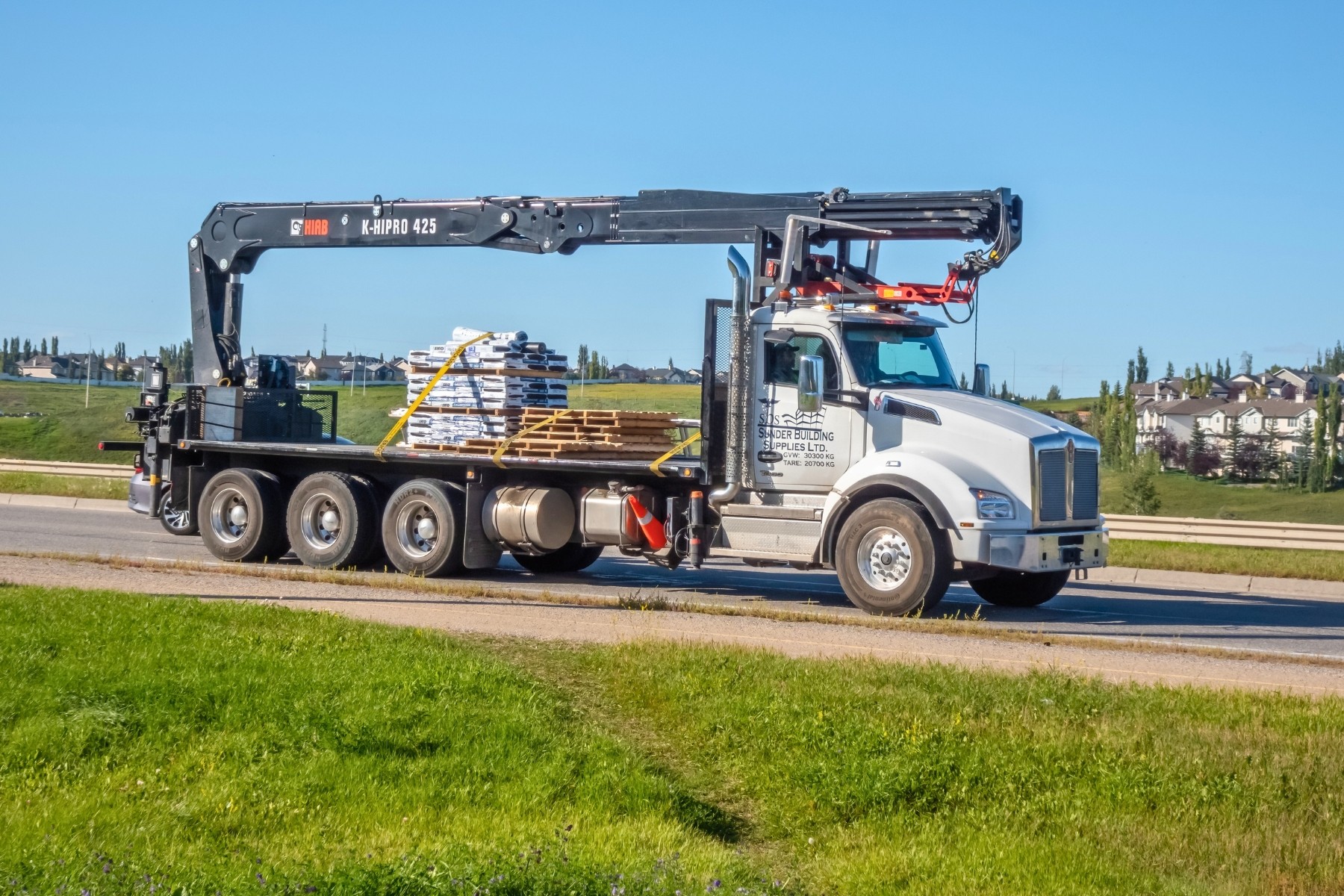 Construction vehicle representing development and growth in Calgary