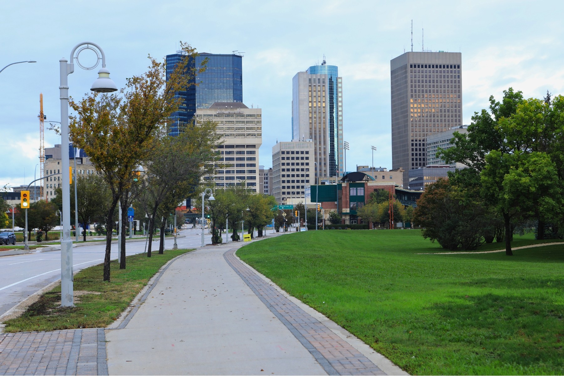 A view of business hub in Winnipeg
