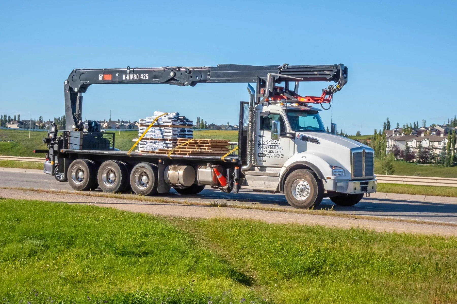 Construction vehicle representing development and growth in Calgary