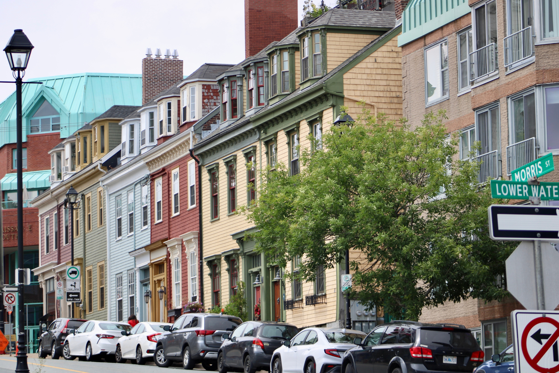 The beautiful homes along Morris Street in South End, Halifax