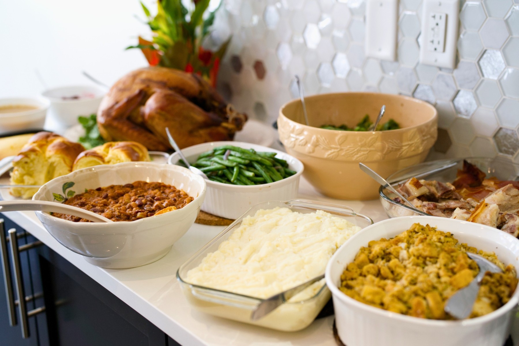 A Canadian family thanksgiving table