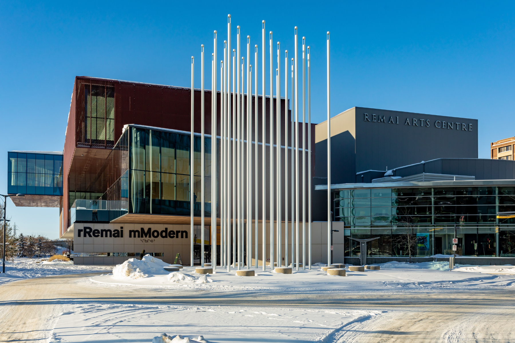 Modern architectural design of the Remai Modern Art Museum in Saskatoon