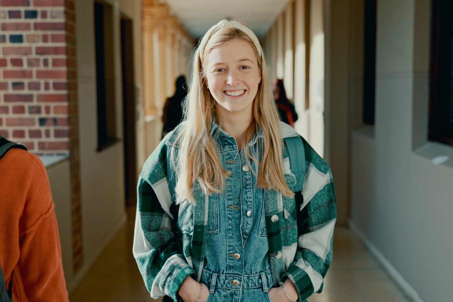 Happy high school student in Canada