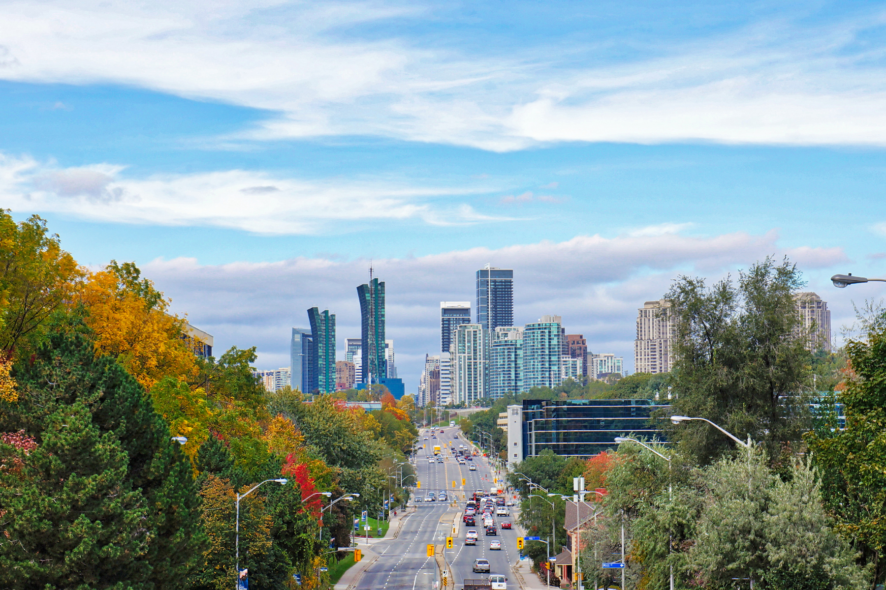 Panoramic View of city of North York, Toronto